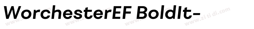 WorchesterEF BoldIt字体转换